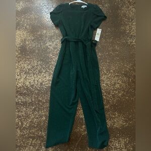 NWT Calvin Klein Green Metallic Shimmer Jumpsuit - Size 4